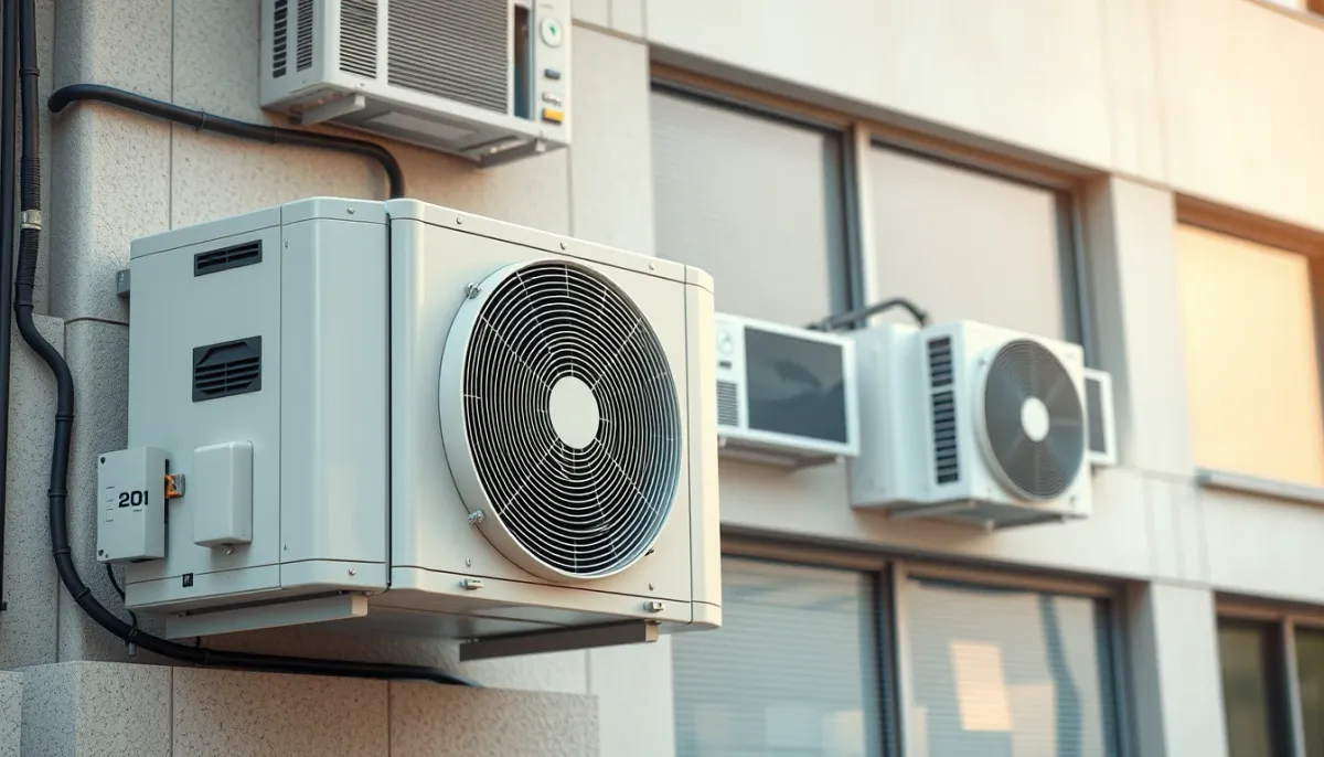 Système de climatisation réversible composé d'une unité extérieure et de deux unités intérieures murales