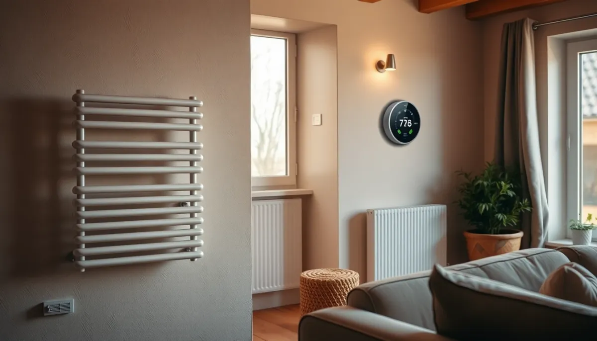 Intérieur confortable d'une maison du Nord chauffée par une PAC Atlantic