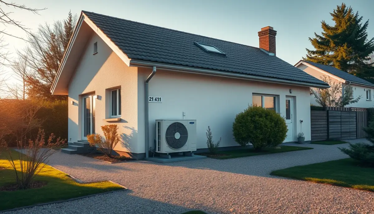 Maison du Nord équipée d'une pompe à chaleur air/eau Atlantic