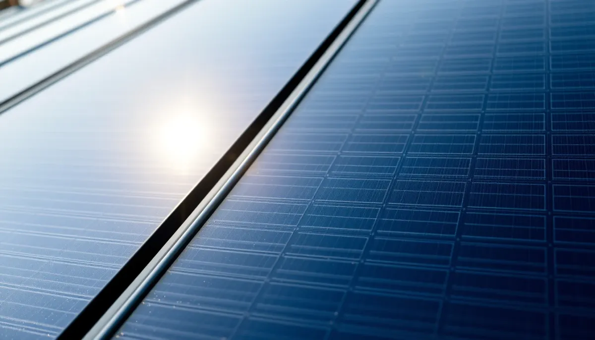 Gros plan sur les capteurs solaires thermiques d'un chauffe-eau individuel