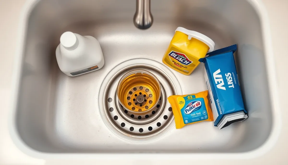 Produits et déchets à ne jamais jeter dans une fosse septique : javel, huiles, lingettes