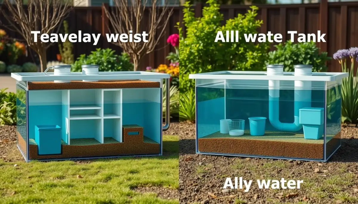 Comparaison entre une fosse septique classique et une fosse toutes eaux