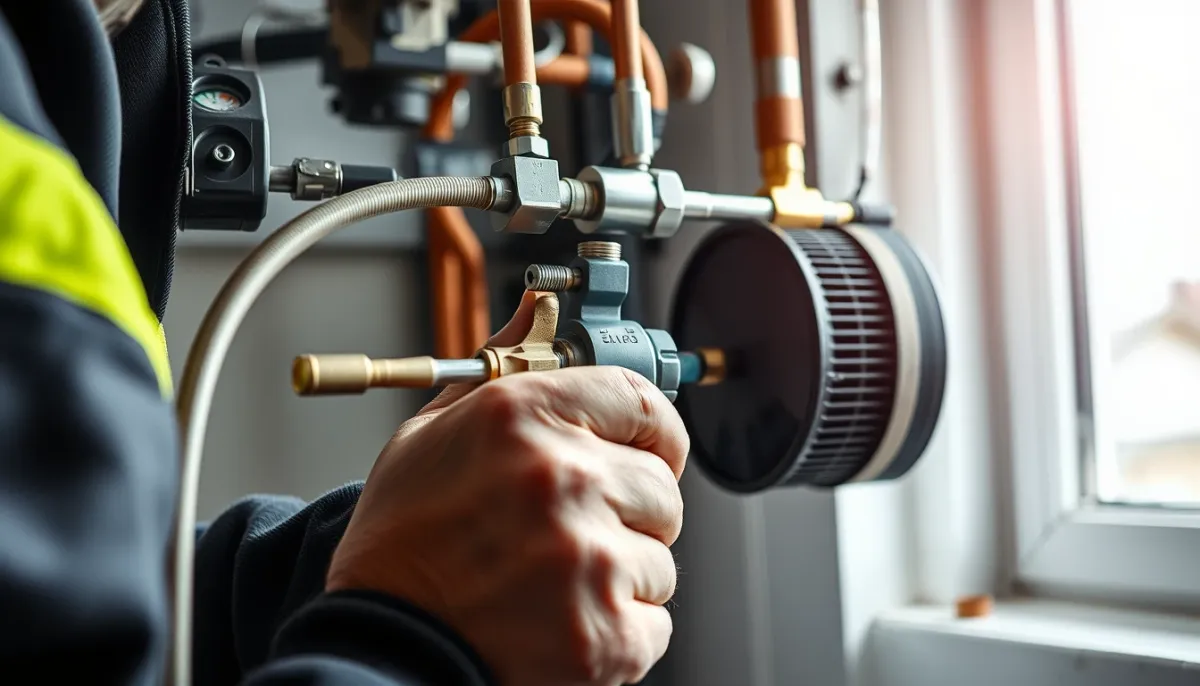 Installation d'une liaison frigorifique pour climatisation réversible
