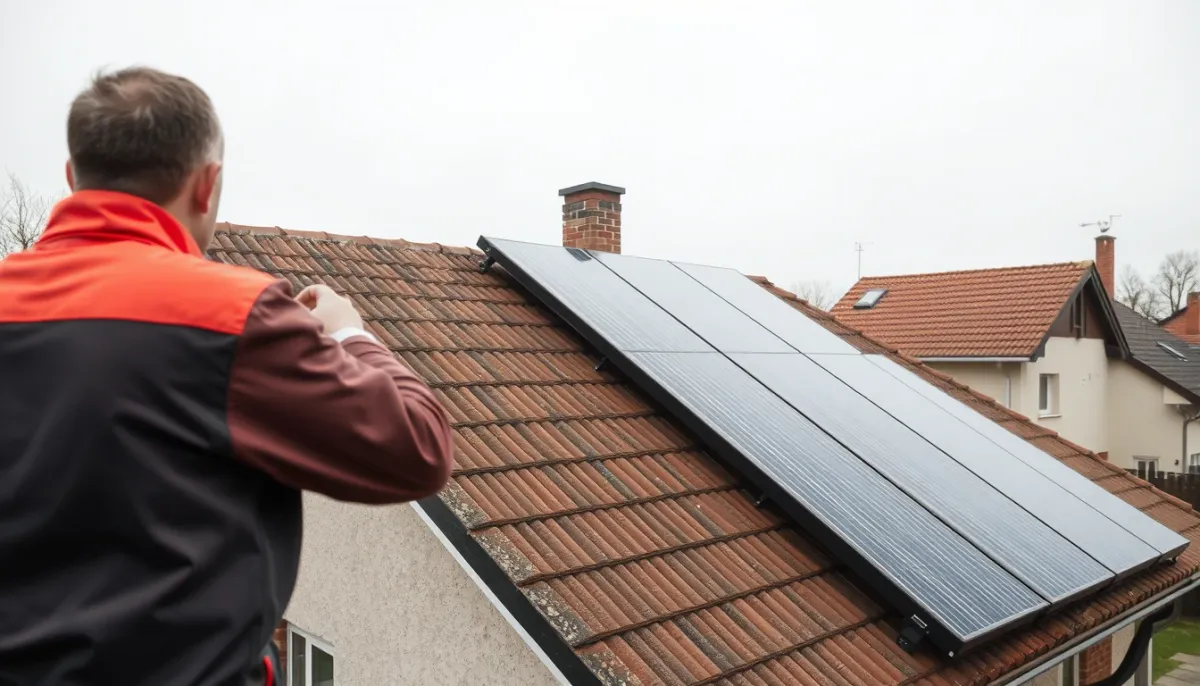 Installation d'un chauffe-eau solaire dans le Valenciennois
